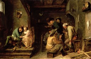 Tavern Scene, n. 1635 (öljy tammen päälle)